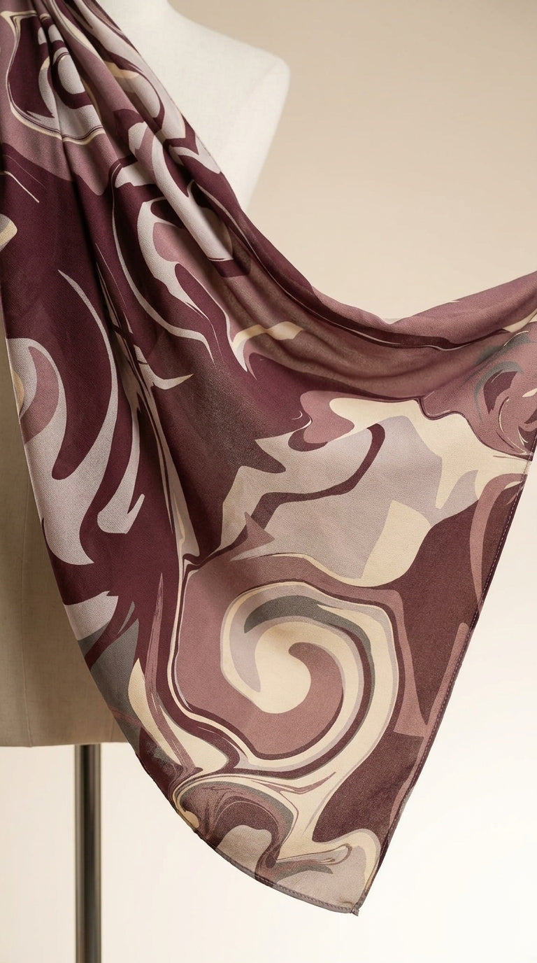 Scarlet Blush shawl